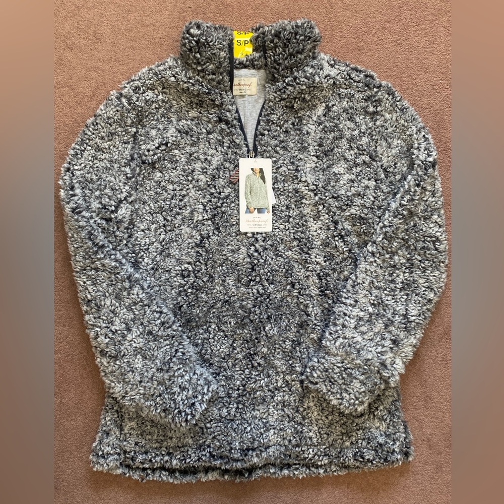 Sherpa quarter zip sweater